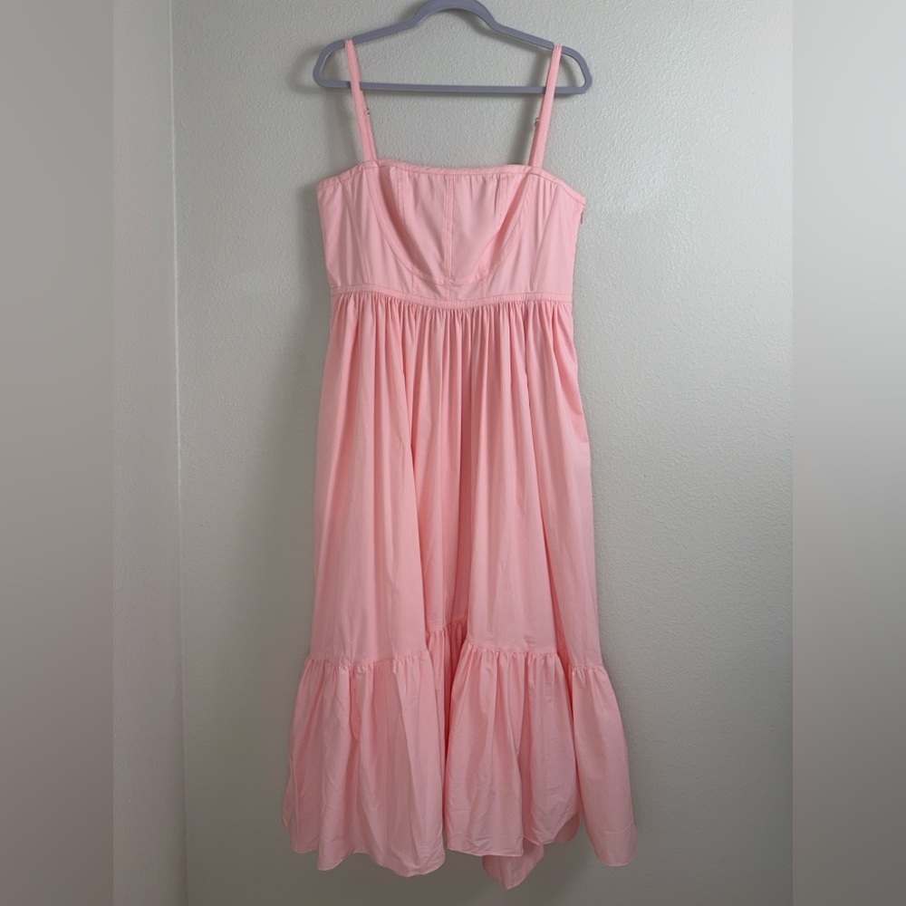 Cinq á Sept Elsie Dress Pale Rose 10 Single-Tiered Midi-Dress 10 - Picture 6 of 15